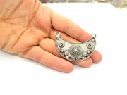 Silver Pendant Antique Silver Plated Pendants (57x24mm) G8313