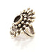 Silver Ring Blank Base Bezel Settings Cabochon Base Mountings Adjustable (9mm Blank) , Antique Silver Plated Brass G8321