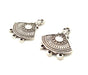 4 Silver Pendant Antique Silver Plated Pendant (30x20mm) G8324