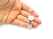 2 Silver Pendant Antique Silver Plated Pendant (72x20mm) G8822