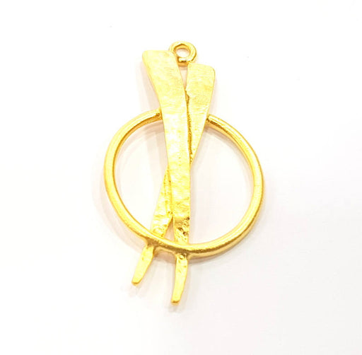 Gold Charm Gold Plated Charms  (46x22mm)  G8829