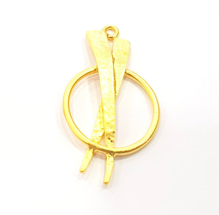 Gold Charm Gold Plated Charms  (46x22mm)  G8829