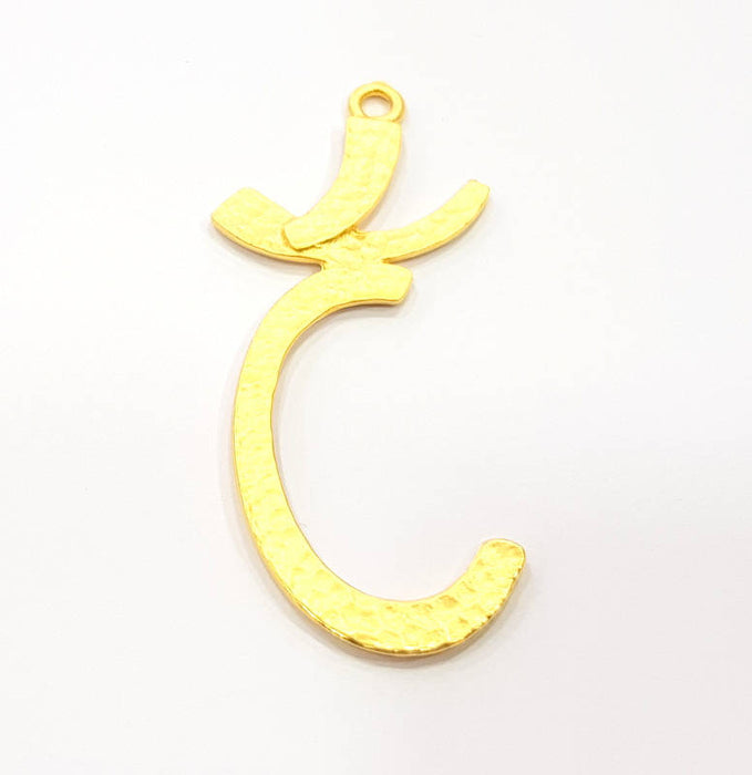 Gold Charm Gold Plated Charms  (54x20mm)  G8830