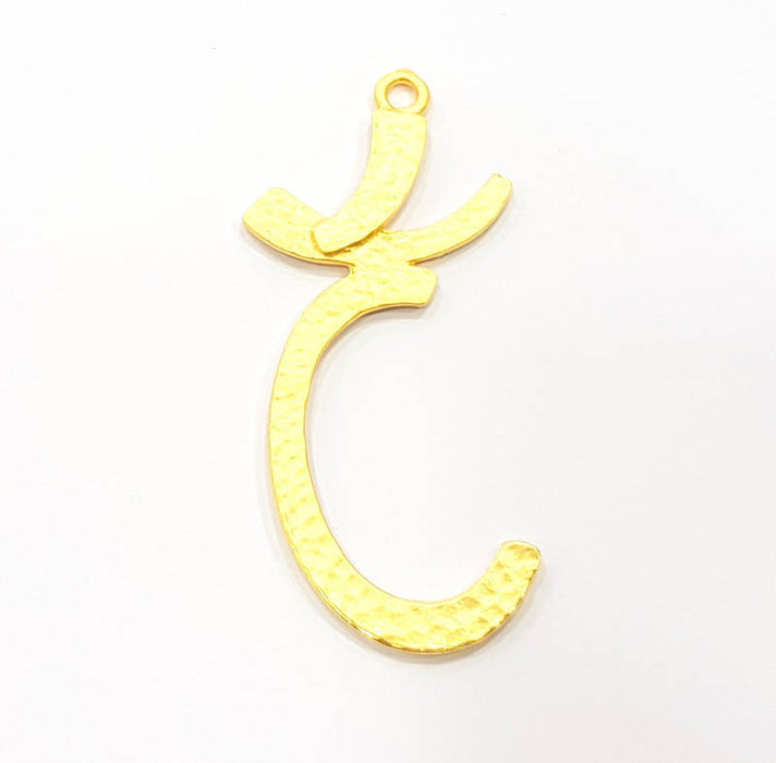 Gold Charm Gold Plated Charms  (54x20mm)  G8830