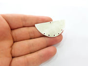 Silver Plated Connector Antique Silver Plated Brass Charms (50x25mm)  G8347