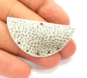 Silver Plated Connector Antique Silver Plated Brass Charms (50x25mm)  G8347