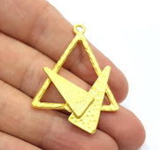 Gold Charm Gold Plated Charms  (47x35mm)  G8832