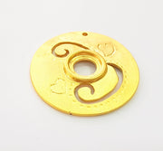 Gold Pendant Gold Plated Pendant (41mm)  G8386