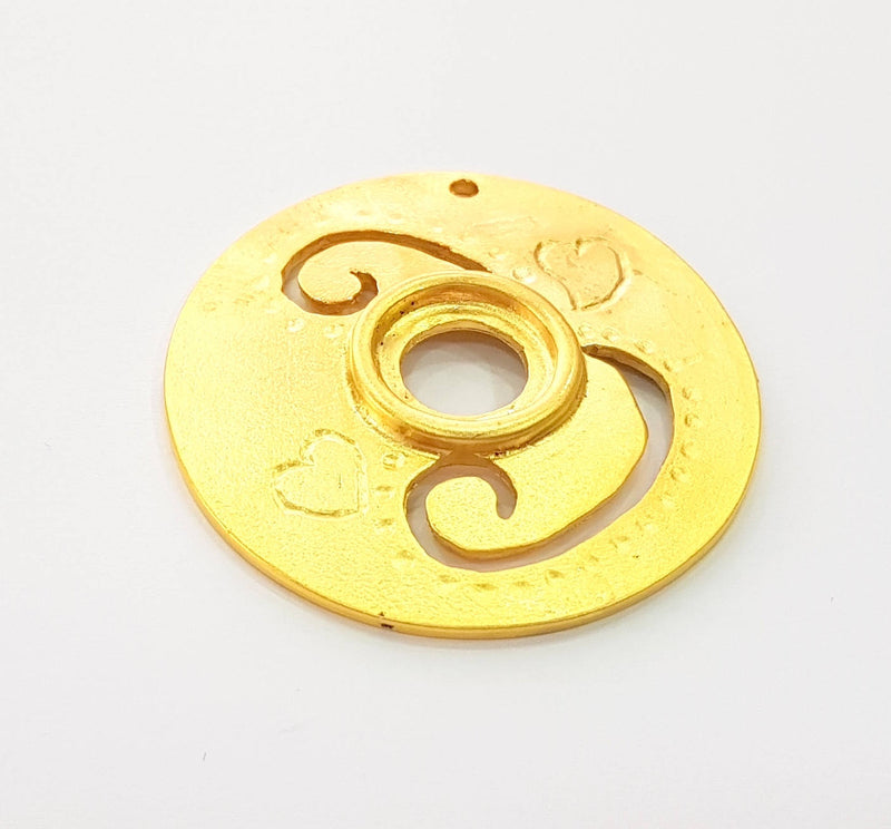 Gold Pendant Gold Plated Pendant (41mm)  G8386