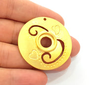 Gold Pendant Gold Plated Pendant (41mm)  G8386
