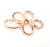 Rose Gold Pendant Connector Rose Gold Plated Pendant (53x38 mm)  G8388
