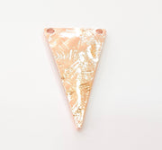 Rose Gold Triangle Pendant Rose Gold Plated Pendant (42x23 mm) G8397