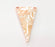 Rose Gold Triangle Pendant Rose Gold Plated Pendant (42x23 mm) G8397