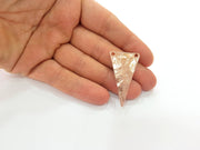 Rose Gold Triangle Pendant Rose Gold Plated Pendant (42x23 mm) G8397