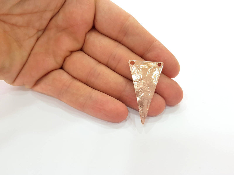 Rose Gold Triangle Pendant Rose Gold Plated Pendant (42x23 mm) G8397
