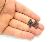 10 Antique Copper Charm Antique Copper Plated Charm (23x12mm) G8905