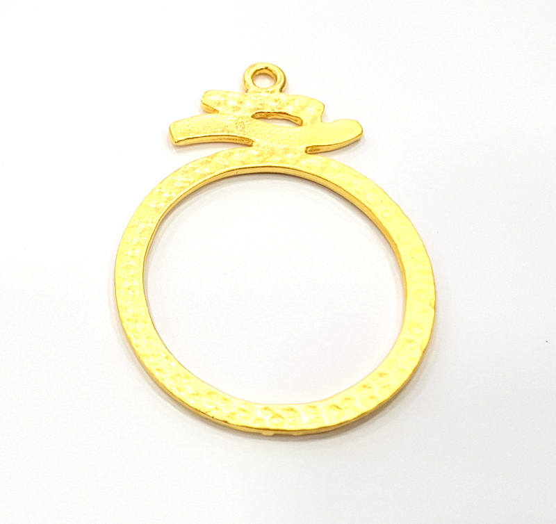 Gold Charm Gold Plated Charms  (48x35mm)  G8907