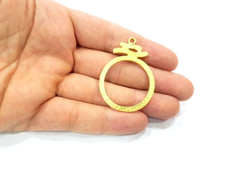 Gold Charm Gold Plated Charms  (48x35mm)  G8907