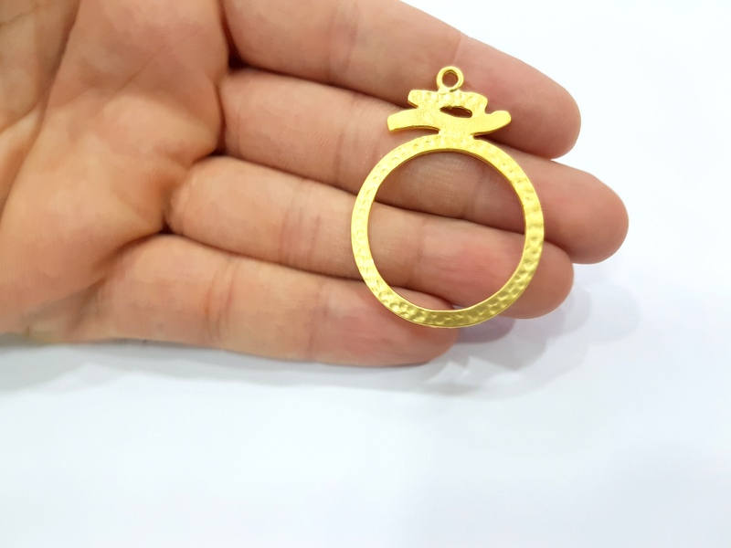 Gold Charm Gold Plated Charms  (48x35mm)  G8907