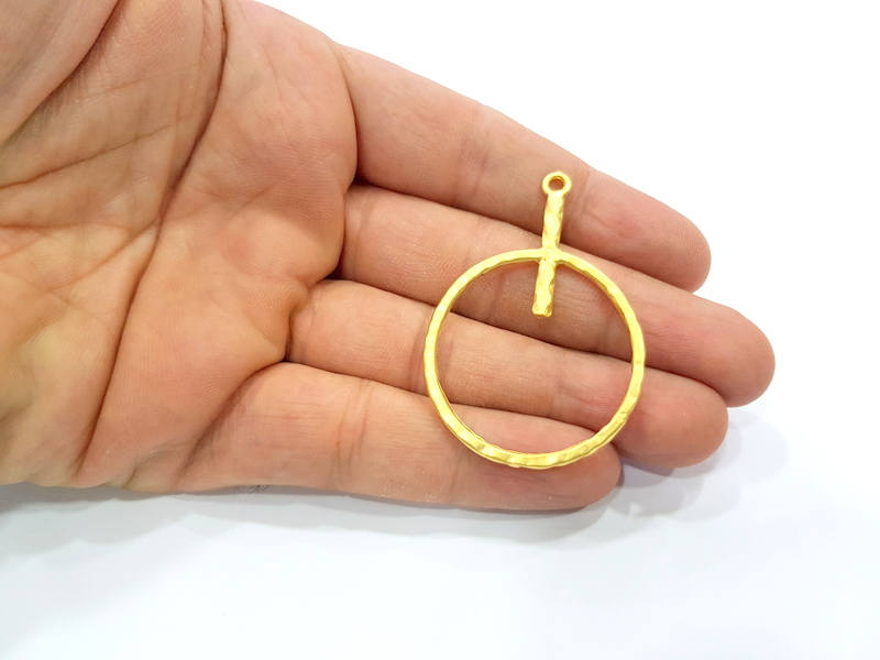 Gold Charm Gold Plated Charms  (53x37mm)  G9431