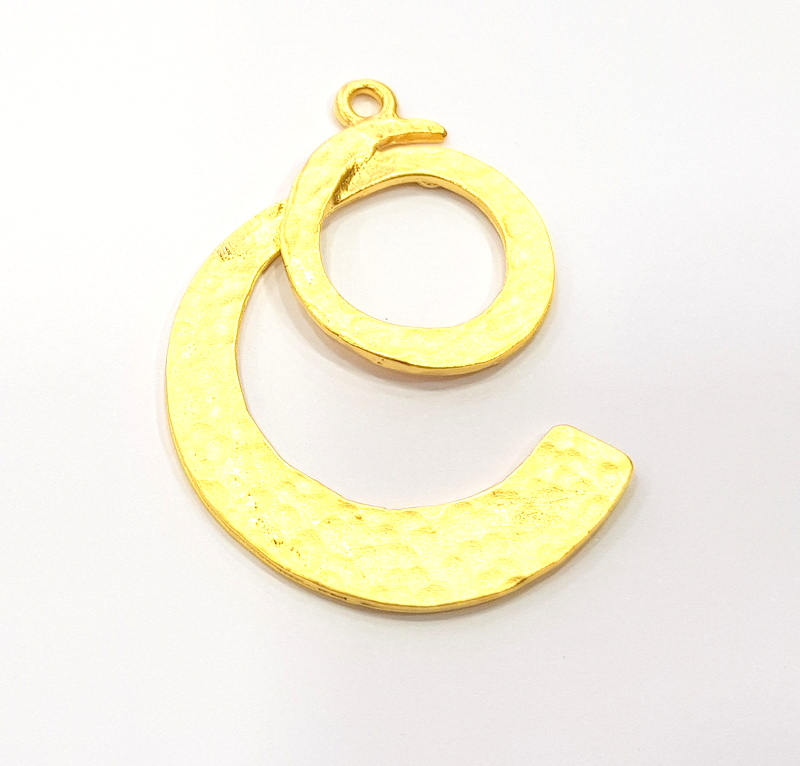 Gold Charm Gold Plated Charms  (47x34mm)  G8911
