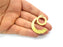 Gold Charm Gold Plated Charms  (47x34mm)  G8911