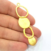 Gold Charm Gold Plated Charms  (72x20mm)  G8913