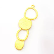 Gold Charm Gold Plated Charms  (72x20mm)  G8913