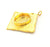 Gold Pendant Blank Base Setting Necklace Blank Resin Blank Mountings Gold Plated Brass ( 46x38mm blank ) G8923