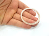 Rose Gold Circle Charms Rose Gold Plated Connectors (58 mm)  G8937