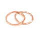 5 Rose Gold Circle Charms Rose Gold Plated Connectors (28 mm)  G8938