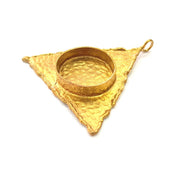 Raw Brass Pendant Blank Mosaic Base Blank inlay Blank Necklace Blank Resin Blank Mountings Cabochon Bezel Base  (20mm blank) G8949