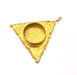 Raw Brass Pendant Blank Mosaic Base Blank inlay Blank Necklace Blank Resin Blank Mountings Cabochon Bezel Base  (20mm blank) G8949