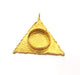 Raw Brass Pendant Blank Mosaic Base Blank inlay Blank Necklace Blank Resin Blank Mountings Cabochon Bezel Base  (20mm blank) G8949