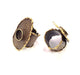 Antique Bronze Ring Blank inlay Ring Blank Mosaic Bezel Base Settings Cabochon Mountings (10mm Blank ) Antique Bronze Plated Brass G8974