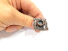 Copper Ring Blank inlay Ring Blank Mosaic Ring Bezel Base Settings Cabochon Mountings (10mm blank ) Antique Copper Plated Brass G9002