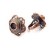 Copper Ring Blank inlay Ring Blank Mosaic Ring Bezel Base Settings Cabochon Mountings (10mm blank ) Antique Copper Plated Brass G9003