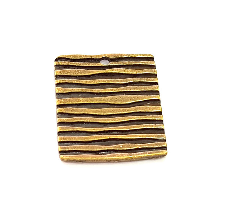 2 Antique Bronze Charm Antique Bronze Plated Charm (30x23mm) G8432