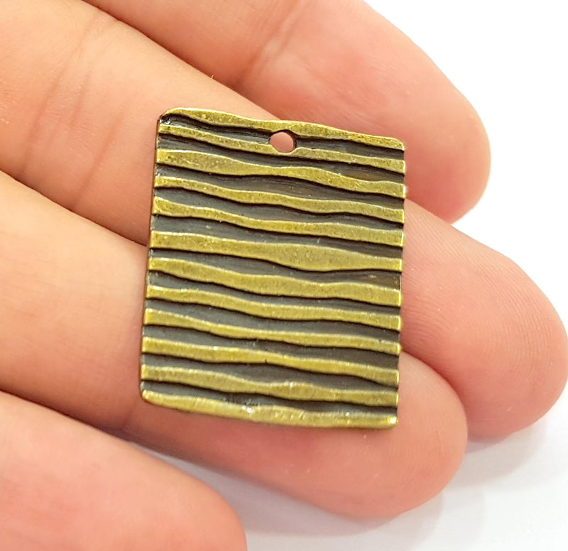 2 Antique Bronze Charm Antique Bronze Plated Charm (30x23mm) G8432
