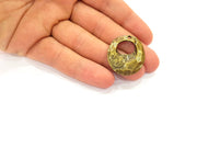2 Antique Bronze Charm Antique Bronze Plated Charm (31x27mm) G8435