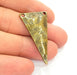 4 Triangle Pendant Antique Bronze Pendant (42x23mm) G8444