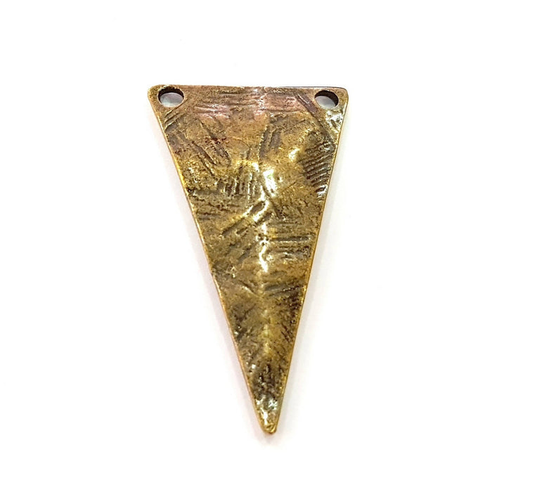 4 Triangle Pendant Antique Bronze Pendant (42x23mm) G8444