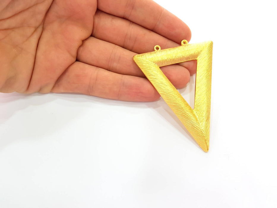 Triangle Pendant Gold Plated Pendant (76x63mm)  G7246