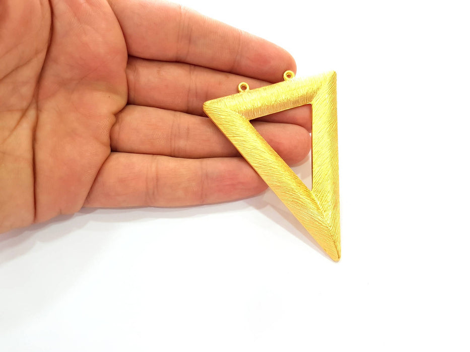 Triangle Pendant Gold Plated Pendant (76x63mm)  G7246