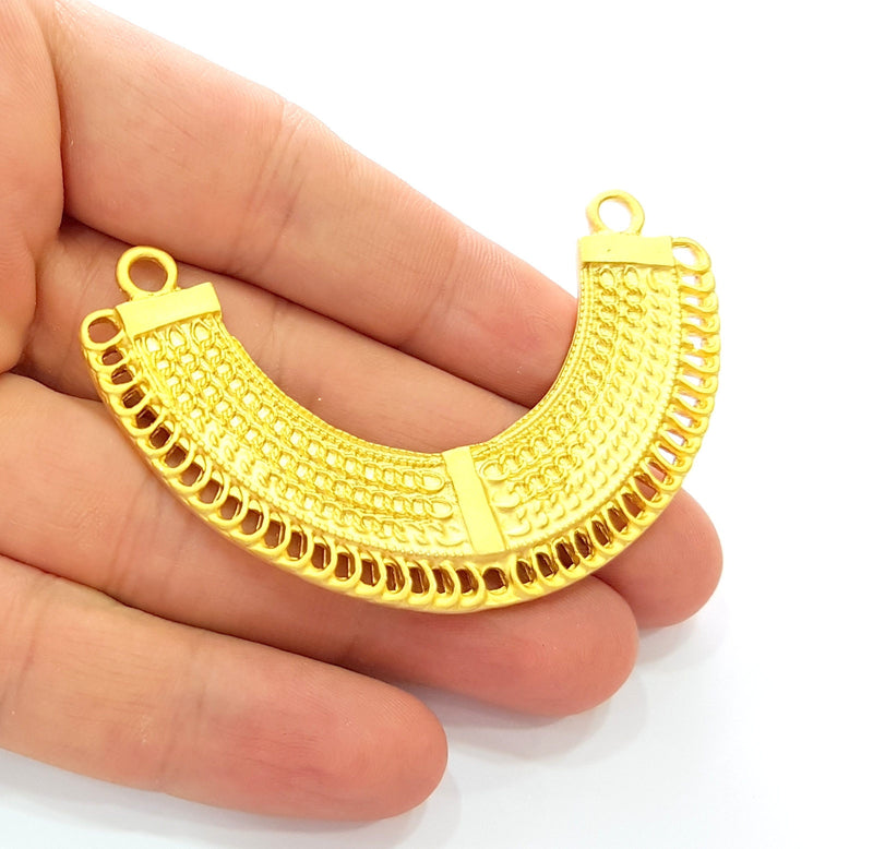 Gold Pendant Collar Pendant Gold Plated Pendant (76x16mm)  G8451