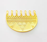 Gold Pendant Gold Plated Ethnic Pendant (65x52mm)  G8458