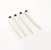 8 Silver Teeth Charm Pendant Antique Silver Plated Pendants (37x6mm)  G8460