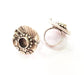 Silver Ring Blank Base Bezel Settings Cabochon Base Mountings Adjustable (10mm Blank) , Antique Silver Plated Brass G8473