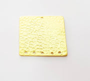 Gold Plated Connector Gold Plated Brass Charms (25x25mm)  G8483