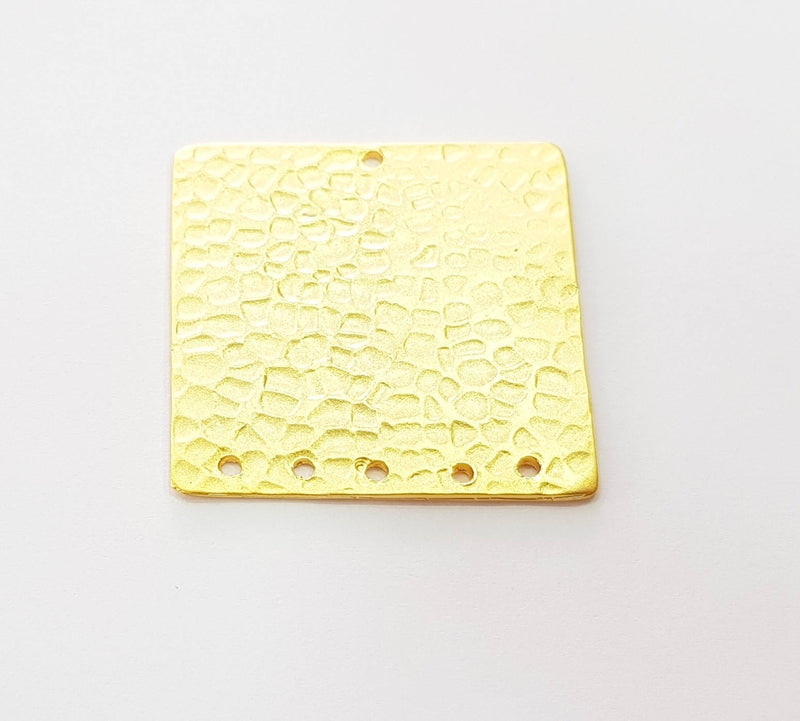 Gold Plated Connector Gold Plated Brass Charms (25x25mm)  G8483